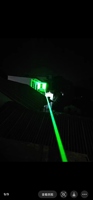 Pointeur laser vert haute puissance 525 nm 2,3 W, mise au point réglable, longue portée, pour l'astronomie, l'enseignement, le camping en plein air, la randonnée, le positionnement