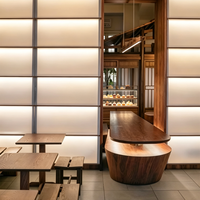 Vitrine à gâteaux LED en verre sur mesure, design intérieur personnalisé