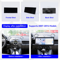 ZWNAV Navigateur GPS à écran tactile Android 15 de 15,8 pouces pour Mazda 2 2007-2014 avec CarPlay Android Auto 5G/WiFi Carte mondiale