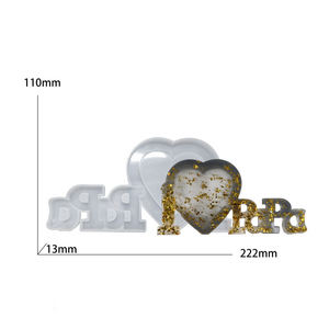 Moldes de Silicona para Marcos de Fotos Familiares en 3D para Resina Epoxi - Moldes DIY para Mamá y Papá para Manualidades y Regalos Hechos a Mano - Product Image 5