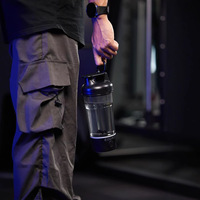 Cadeaux d'affaires promotionnels, bouteilles de protéines, gobelet mélangeur rechargeable avec couvercle pour la salle de sport, la remise en forme, les protéines en poudre et le café