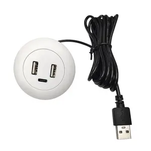 5v 2.1a Eingebettete Schreibtisch möbel Typ C USB-Steckdose Büro Schreibtisch Sofa Mobiles USB-Ladegerät