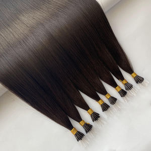 HaiYi Hair Fácil <span class=keywords><strong>de</strong></span> instalar y quitar Nano Ring Extensiones <span class=keywords><strong>de</strong></span> cabello <span class=keywords><strong>de</strong></span> queratina virgen natural europea - Product Image 4