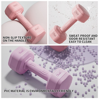 Mancuernas de Yoga de Goma Coloridas Personalizadas HSM, Mancuernas de Gimnasio para Adelgazar, Equipo de Fitness para Entrenamiento de Fuerza