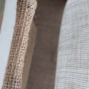 Bolsa de Yute Retro de Moda, Bolsa de Compras de Lona con Asas de Madera de Ratán, Bolsas de Regalo con Logotipo Personalizado - Product Image 6