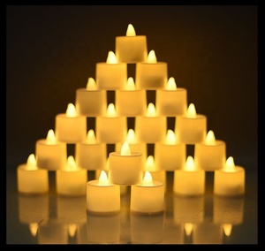Bougies chauffe-plat <span class=keywords><strong>LED</strong></span> multicolores sans flamme à piles Noël Mariage Décoration intérieure Bougies de Saint-Valentin - Product Image 3
