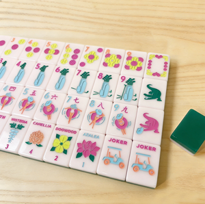 Modern Waf Green American Mahjong Set 160 Pcs Portable Acrylic <b>Tiles</b> - Product Image 3