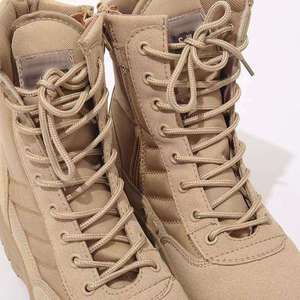 Scarpe da allenamento antiscivolo con cerniera scarpe da ginnastica Desert kaki stivali alti resistenti all'usura stivali tattici per uomo e <span class=keywords><strong>donna</strong></span> - Product Image 3