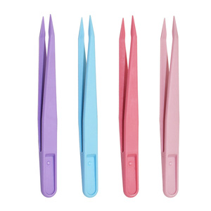 Shinno Plastic Tweezers 11cm Straight Pointed <b>Smooth</b> Tip For Jewelry Making DIY Stationery <b>Tools</b> - Product Image 4