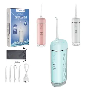 5 modos Flosser de viaje de alto rendimiento Mini irrigador de agua portátil Kit de higiene bucal para adultos Cuidado bucal