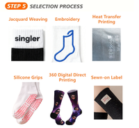 Chaussettes de sport personnalisées en jacquard imprimé, chaussettes athlétiques professionnelles en coton peigné respirant, mi-mollet, pour basketball et course à pied