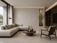 Dalles de marbre beige Gohara certifiées CE, pierre naturelle polie pour revêtement mural, revêtement de sol, projets d'intérieur