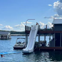 Glissade gonflable pour bateau, glissade aquatique pour yacht, jouets gonflables, glissade de yacht réglable pour l'océan