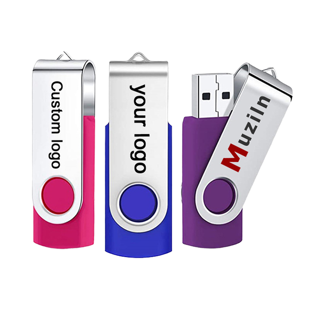 Customized Logo Metal USB Flash Drives USB 3.0 High Capacity Portable Custom Colors Promotional & Marketing Gifts