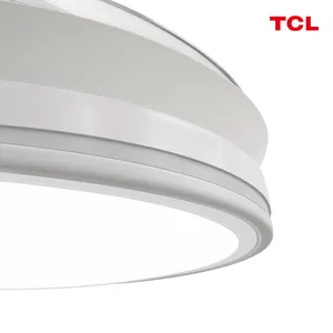 TCL 36W AC220V 3000K 4500K 6000K Modern Transparent Blade Ceiling Fans With Led Lights Remote Control Led Fan Light