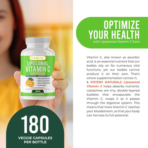 Cápsulas de Vitamina C Liposomal OEM 1500mg, Suplemento de Ácido Ascórbico de Alta Absorción, Apoya la <span class=keywords><strong>Salud</strong></span> Inmunológica - Product Image 3