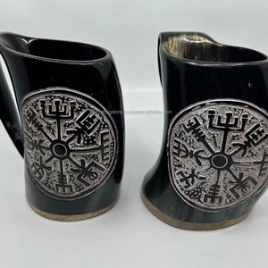 Cuerno Vikingo para Beber Cerveza y Agua, 100% Natural, Ecológico, Estilo Animal, Pulido, Decoración para el Hogar, India - Product Image 2