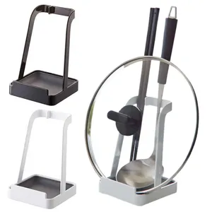 Efficiente organizzatore di utensili da <span class=keywords><strong>cucina</strong></span> in metallo a torre lavello pieghevole uso <span class=keywords><strong>porta</strong></span> coperchio e supporto per mestolo per la conservazione degli alimenti - Product Image 5