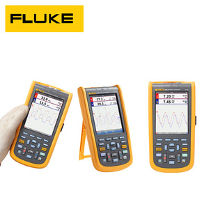 ออสซิลโลสโคปอุตสาหกรรม Fluke 123B/124B/125B 20MHz 2 ช่องสัญญาณ แบบพกพา พร้อมมัลติมิเตอร์ดิจิตอลในตัว - Product Image 4