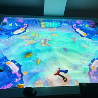 Jeu interactif de table de sable 3D avec projection et réalité augmentée, équipé d'un projecteur