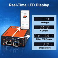 Convertidor de Medios de Fibra PoE de 2.5G Administrado por IA |   IEEE802.3af/at 30W, Gestión por APP y Web, Pantalla LED, Monitoreo DDM