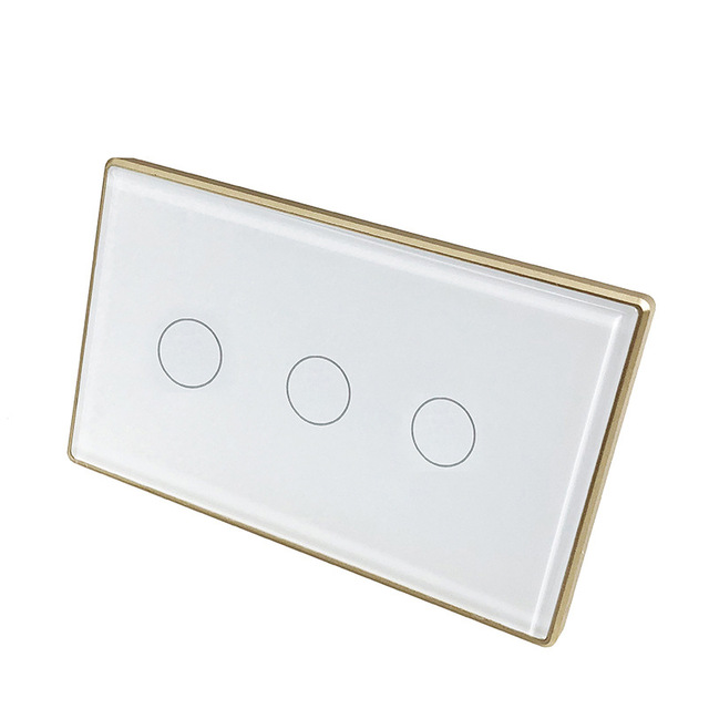Matter120 American Gauge Flame-retardant PC Frame Groove Glass Panel Smart Switch Voice Control App AC110-240V Wireless Remote