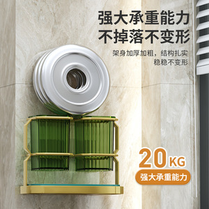 Égouttoir de luxe carré à bord doré avec plateau, support de rangement multifonctionnel pour cuisine, pour baguettes et couteaux, origine Chaozhou - Product Image 3