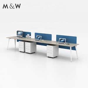 Chất Lượng Tốt Làm Việc Trạm Làm Việc Gỗ Nội Thất Trạm Làm Việc Chung Bàn Văn Phòng Bảng - Product Image 4