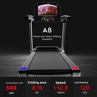 Caminadora Eléctrica Plegable Grande A8 de 3.5 HP para Uso Doméstico, Venta al por Mayor de Fábrica, Equipo de Fitness Interior Transfronterizo de 1.5 HP