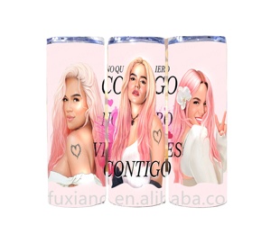 Nueva llegada <span class=keywords><strong>Karol</strong></span> <span class=keywords><strong>G</strong></span> NO QU IERO CONTIGO 20oz Tapa Recta de acero inoxidable y vasos de paja - Product Image 1