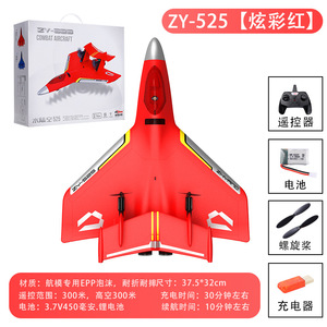 Avion télécommandé 2024 ZY-525 2.4G avec lumières LED, modèle d'avion planeur en mousse EPP, jouets d'avion RC - Product Image 4