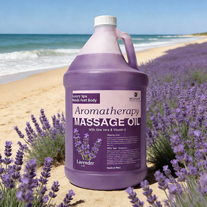 Huile de massage corporel aux ingrédients naturels, qualité professionnelle pour spa et salon, format gallon (3,8 L), apaisante pour la peau, pour pédicure et manucure, OEM ODM - Product Image 3