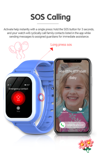 Reloj Amoled KT31 4G Android tarjeta Sim SOS WIFI SMS juego de matemáticas juego AI Talk niños reloj inteligente con correas de reloj reemplazables - Product Image 6