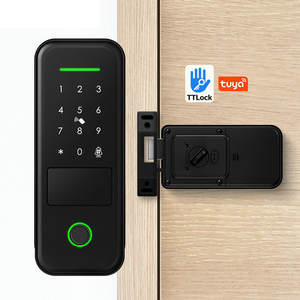 กุญแจล็อคประ<span class=keywords><strong>ต</strong></span>ูอัจฉริยะ<span class=keywords><strong>แบ</strong></span>บไร้กุญแจ ระบบไฟฟ้า สำหรับภายนอกอาคาร กันน้ำ รองรับลายนิ้วมือ ควบคุมผ่านแอป Tuya WiFi และ TTLock พร้อมรหัสผ่าน - Product Image 1