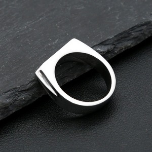 yunnique Minimalist Flat Square Stainless Steel <b>Ring</b> Unisex Jewelry Gift Geometric Design Smooth Band - Product Image 4