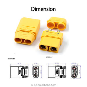 Batteria al litio XT90-F XT90-<span class=keywords><strong>M</strong></span> di alta qualità multifunzione a prova di fuoco 45A Xt90 connettore spina per UAV - Product Image 2
