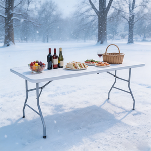 Tavolo Pieghevole Leggero <span class=keywords><strong>da</strong></span> Esterno 2026 di Tendenza, Tavolo <span class=keywords><strong>da</strong></span> Pranzo Pieghevole Moderno per Giardino, Vendita all'Ingrosso - Product Image 2