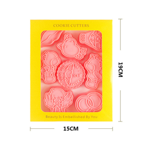 Besafe Lot de 8 moules en plastique embossés pour biscuits de la Saint-<span class=keywords><strong>Valentin</strong></span> pour la maison, mariage et fête de la Saint-<span class=keywords><strong>Valentin</strong></span> - Product Image 6