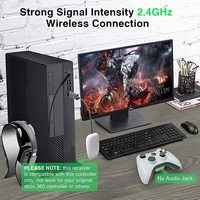 Control Inalámbrico TGZ T2.4GX360 2.4G para Xbox360 y PC, Joystick Ergonómico con Doble Vibración, Compatible con Consolas Slim, Hecho en China