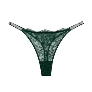 Tanga de Encaje Sexy para Mujer, Cintura Baja, Transpirable, Estilo Bikini, Sin Costuras, Invisible, Venta al Por Mayor - Product Image 5