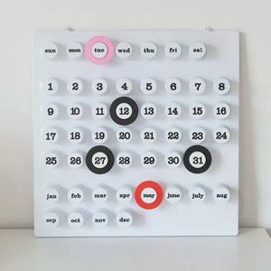 Modern Design Calendar Functional Home Office Calendar Board Standing Hanging Calendar Select Record <strong>Date</strong> - Product Image 2
