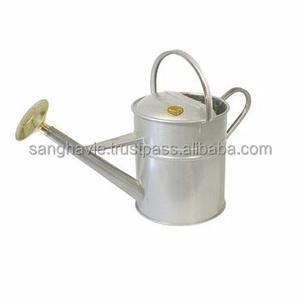 Lata de agua de metal galvanizado vintage elegante jardín ecológico maceta decorativa al aire libre para el hogar para las vacaciones de Navidad - Product Image 3