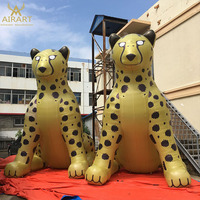 Ballon géant blanc gonflable yantai airart tigre/léopard pour décoration d'événements
