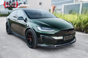 Kit carrosserie en fibre de carbone PU en gros : Lame avant, jupes latérales, diffuseur arrière, aileron, canards pour Tesla Model X <span class=keywords><strong>Plaid</strong></span> 21-23 - Product Image 3