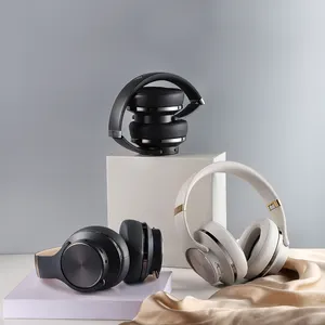 DOQAUS Vogue5 Headphone Over-Ear Stereo Logo kustom pabrikan Oem Headset BT audio nirkabel dengan Speaker