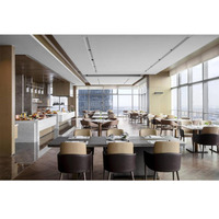 Ensemble de meubles de restaurant d'hôtel moderne de luxe SHIYI, chaises et tables de salle à manger personnalisées pour projets d'aménagement intérieur d'hôtels 5 étoiles