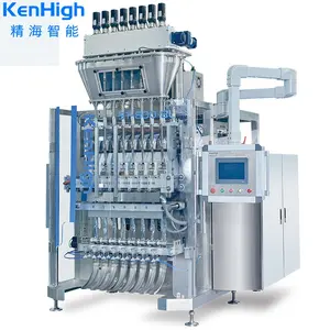 KenHigh Automatic VFFS 4/6/8/10/12 Collagen Peptides Probiotics Orange Powder Stickpack Multi Lane Sachet Packing Machine