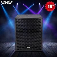 VAMAV Pro Audio NOVA AX181S Caisson de basses extérieur 19''1600W RMS 3200 PEAK Haut-parleur actif professionnel pour système de sonorisation de scène Power DJ