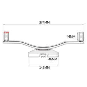 Barra della staffa della lampada della luce del punto ausiliaria della nebbia del motociclo per gli <span class=keywords><strong>accessori</strong></span> del motociclo dell'annata di crociera - Product Image 2