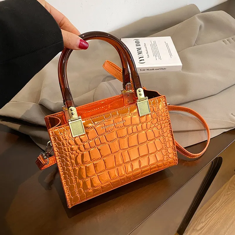 New Designer Luxury Classic Business Ladies Handbags Custom Logo Hand Bag Pu Leather Fashion Womens Tote Bags